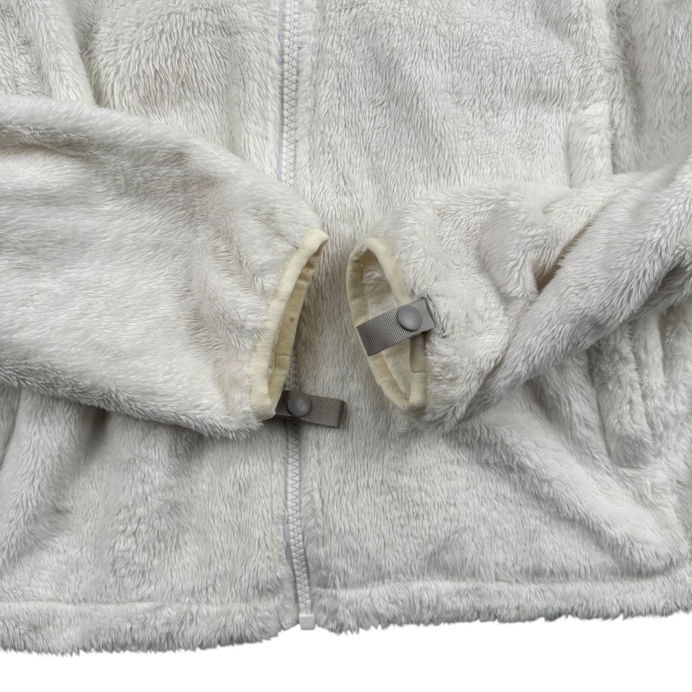 The North Face Fuzzy Fleece Jacket White Full Zip Women's L Regular 199 - Picture 4 of 8